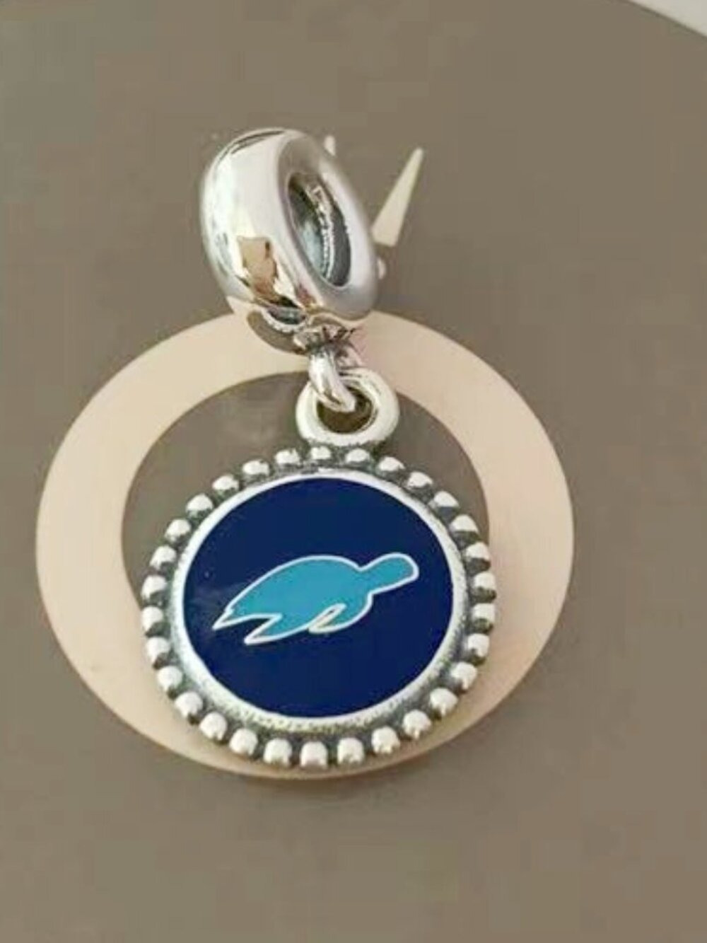 Pandora Blue Sea Turtles Charm /S925 Sterling Silver Jewelry/with a gift box